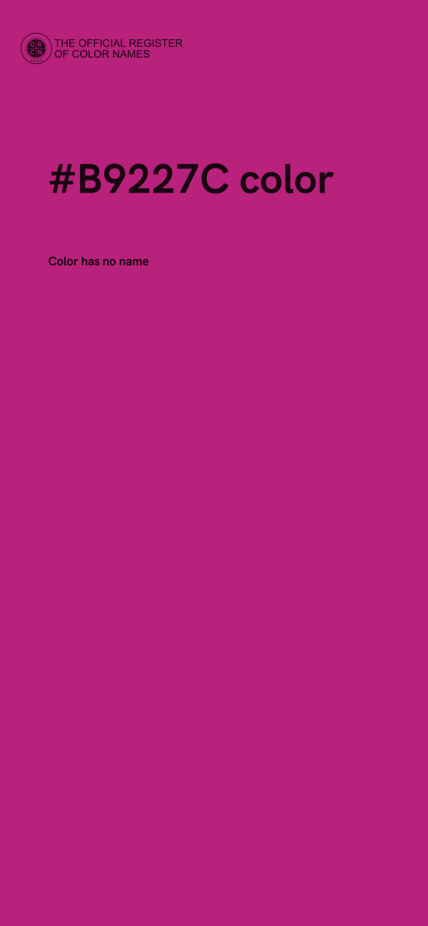 #B9227C color image