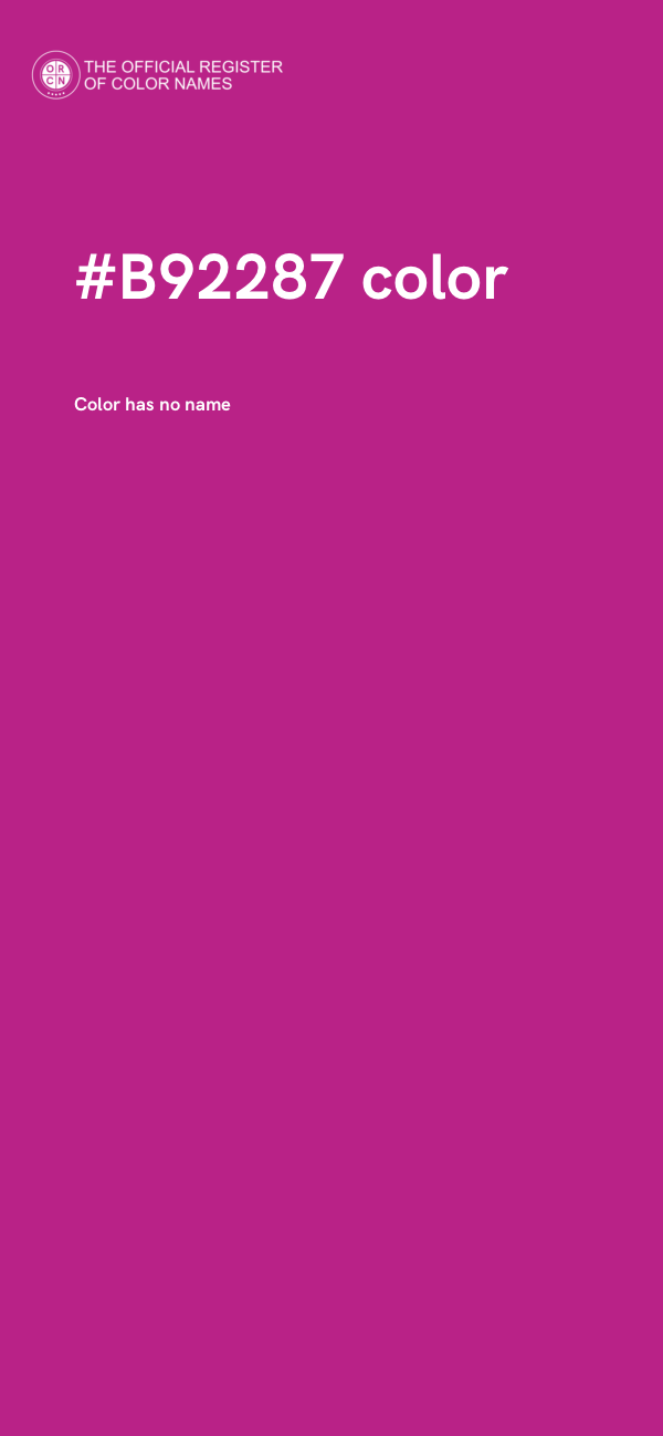 #B92287 color image