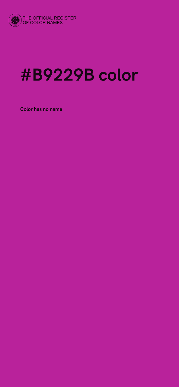 #B9229B color image