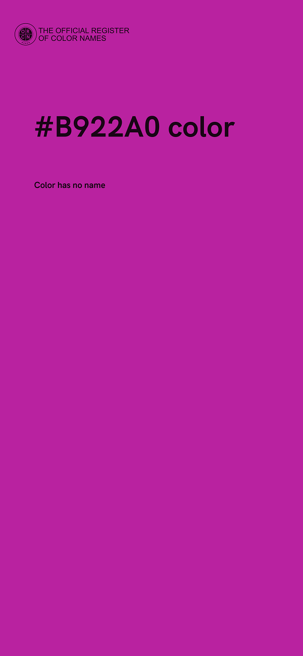 #B922A0 color image
