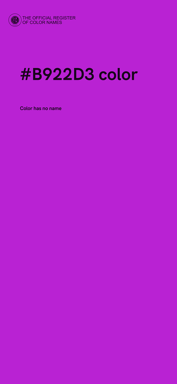 #B922D3 color image