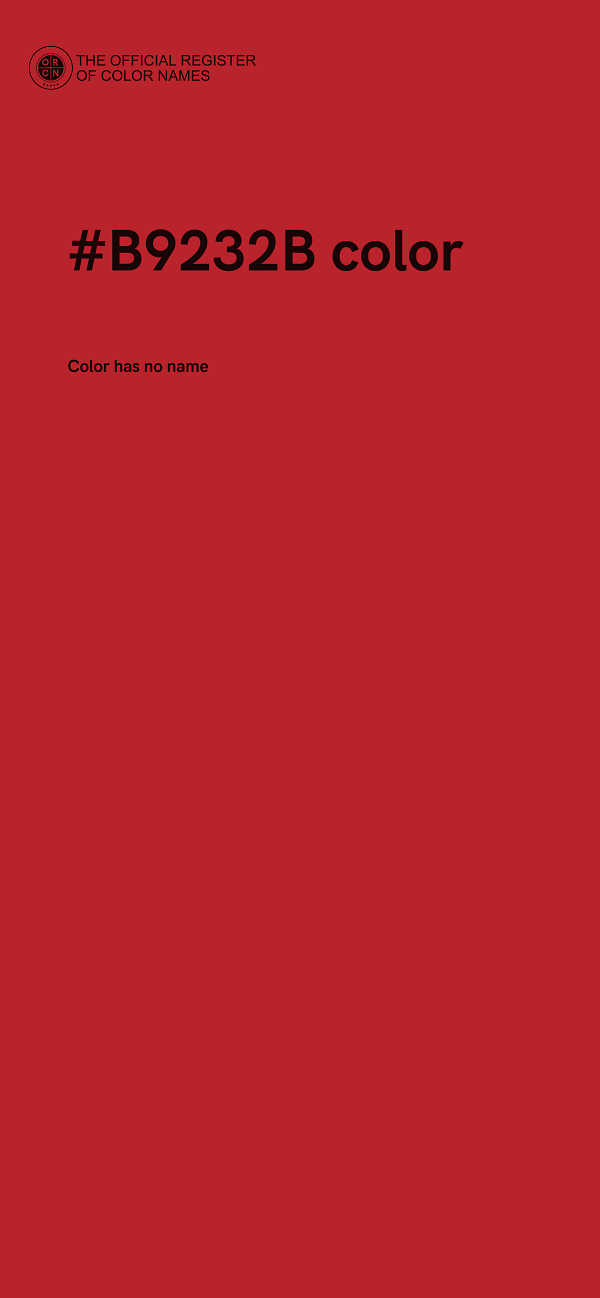 #B9232B color image
