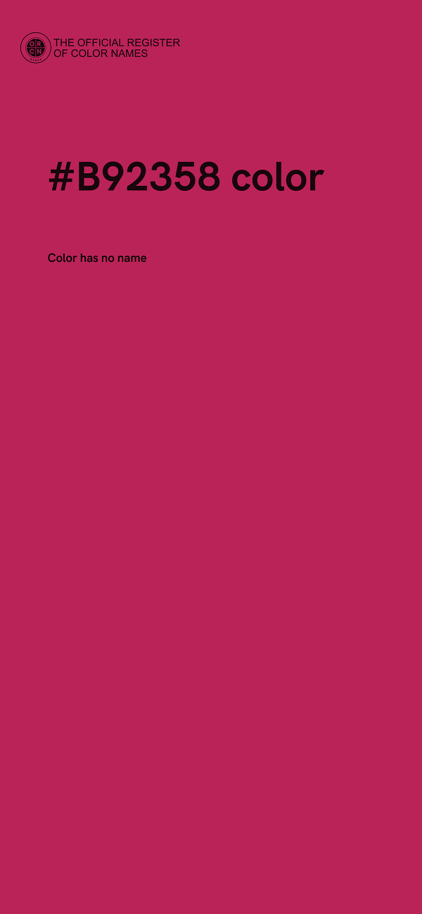 #B92358 color image