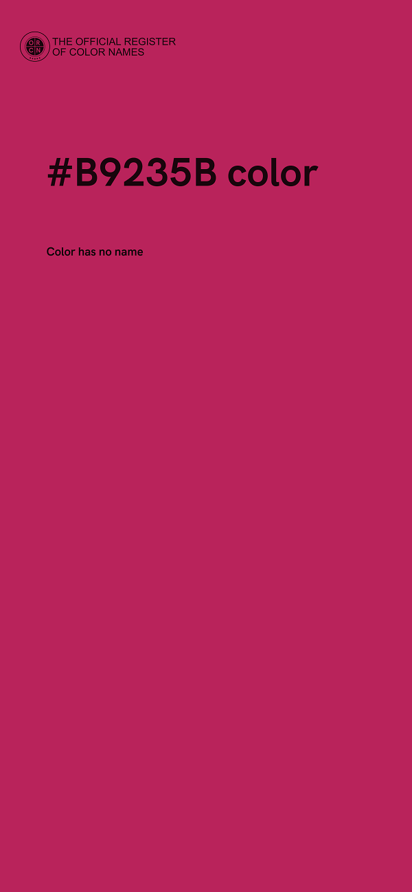 #B9235B color image