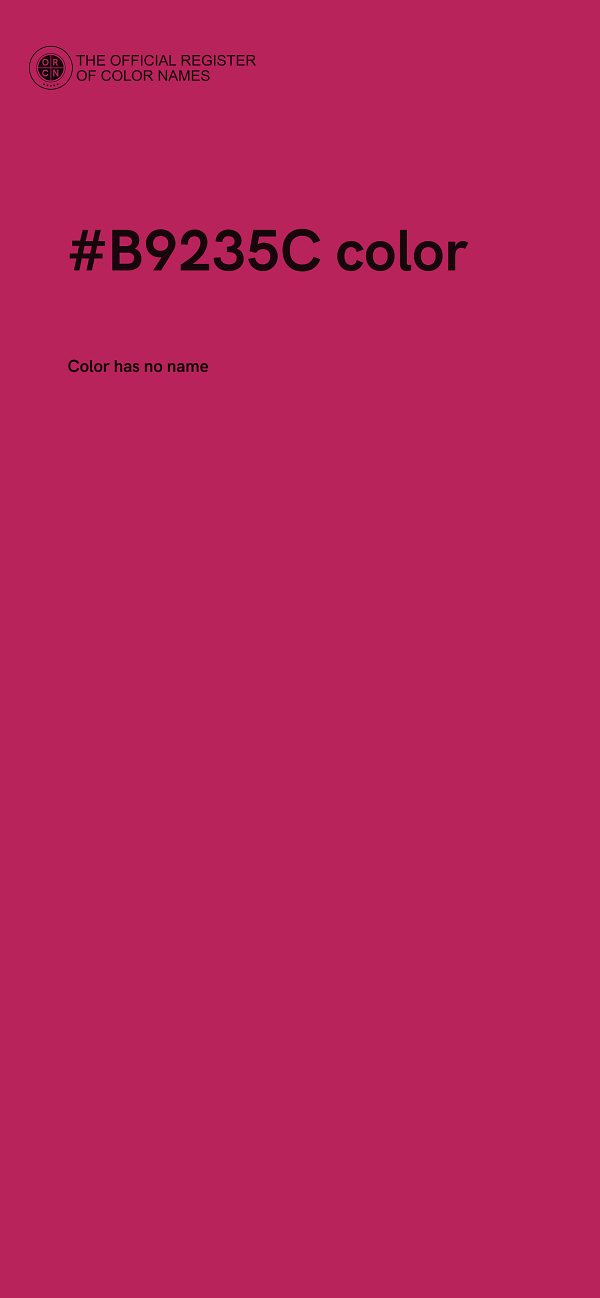 #B9235C color image