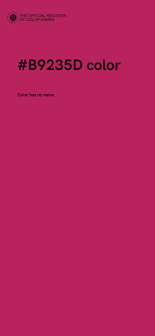 #B9235D color image