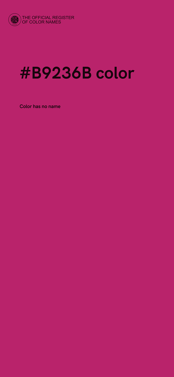 #B9236B color image