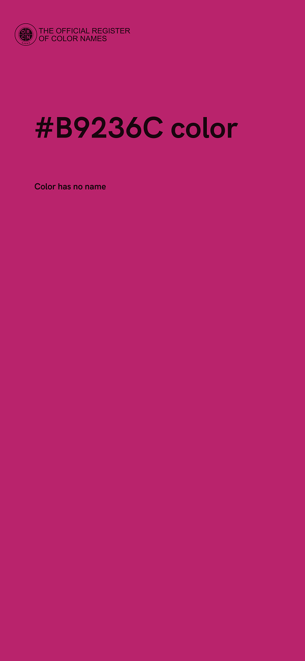 #B9236C color image