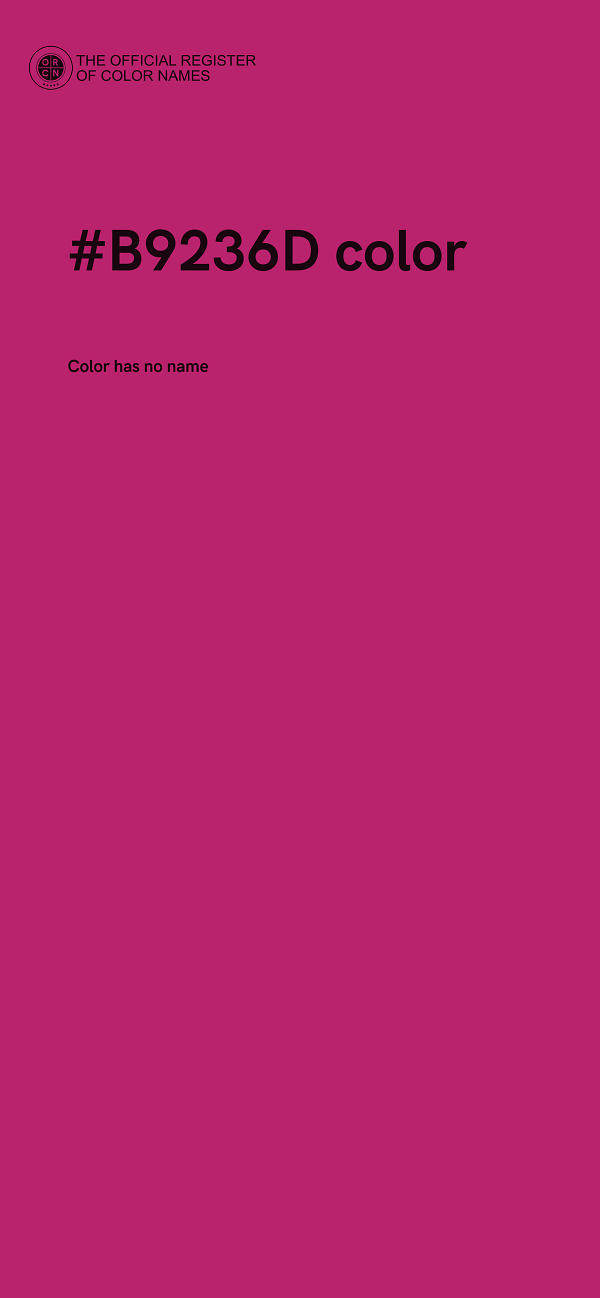 #B9236D color image