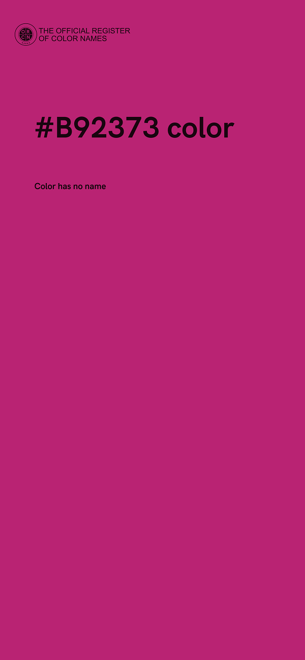 #B92373 color image