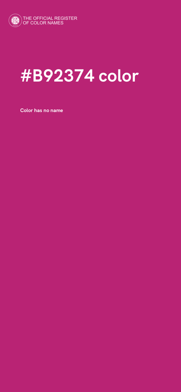#B92374 color image