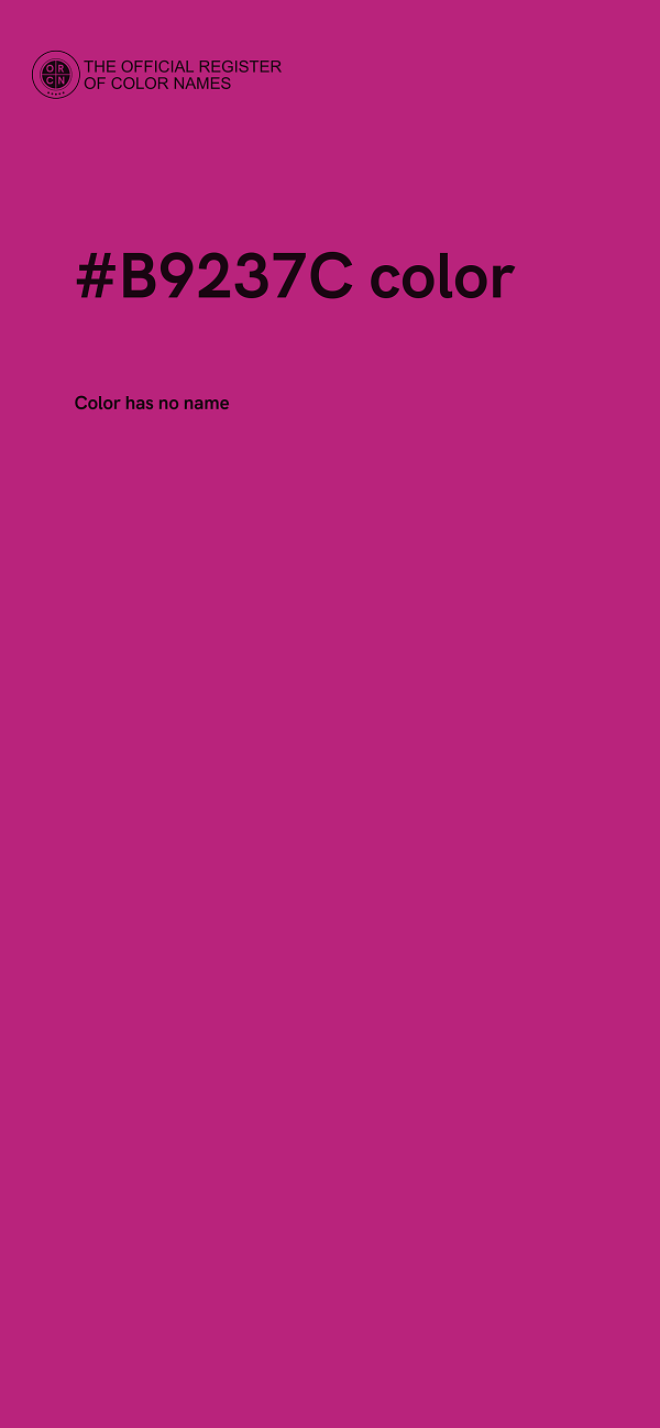 #B9237C color image