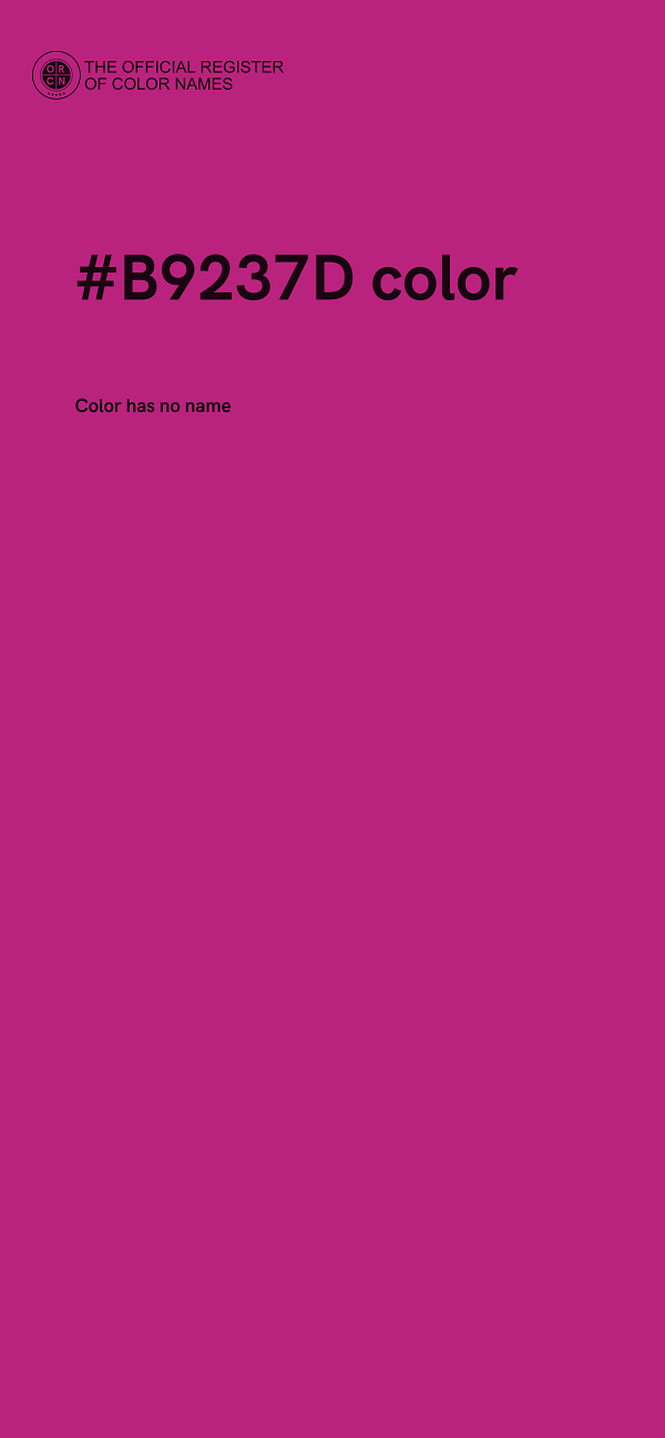 #B9237D color image