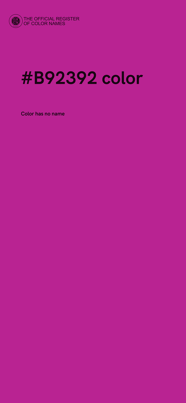 #B92392 color image