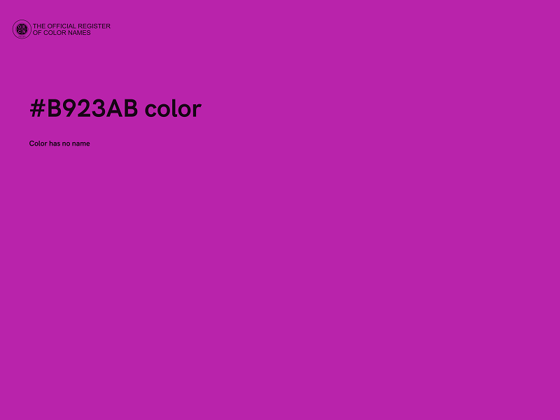 #B923AB color image