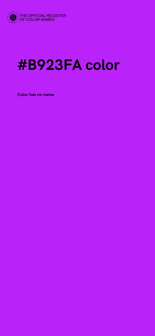 #B923FA color image