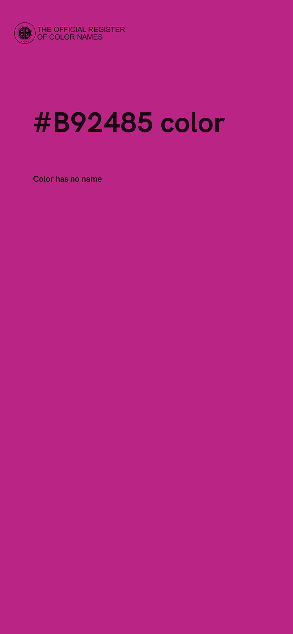 #B92485 color image
