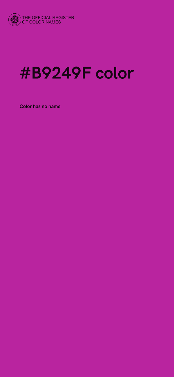 #B9249F color image