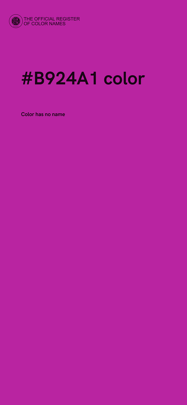 #B924A1 color image