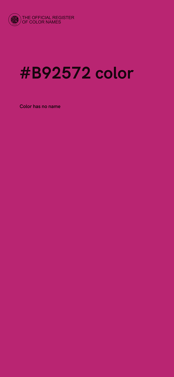 #B92572 color image
