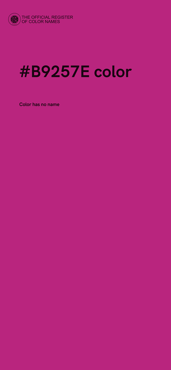 #B9257E color image