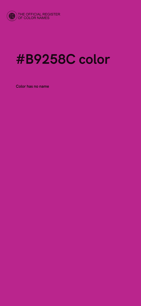 #B9258C color image