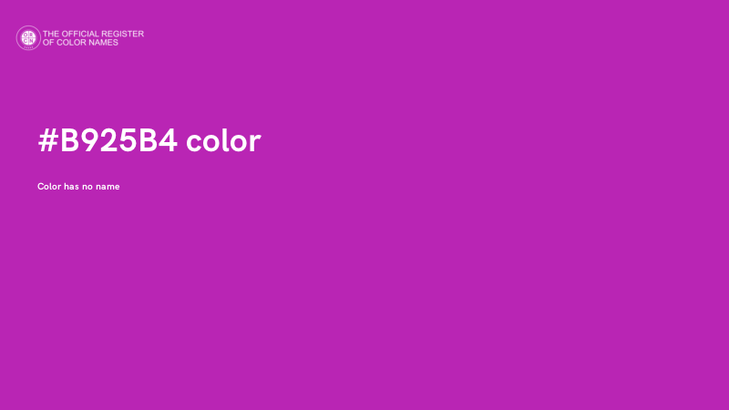 #B925B4 color image