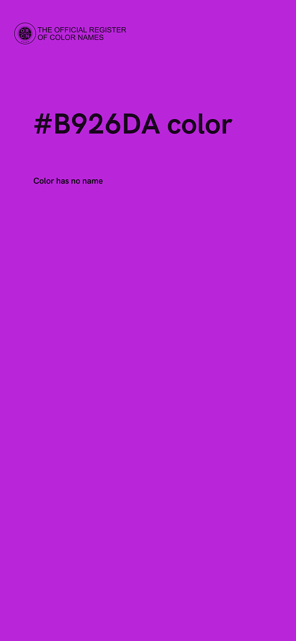 #B926DA color image