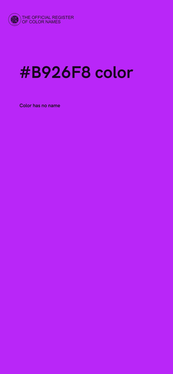 #B926F8 color image