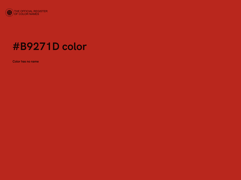 #B9271D color image