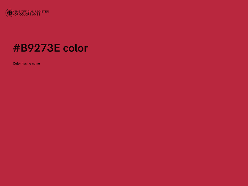 #B9273E color image