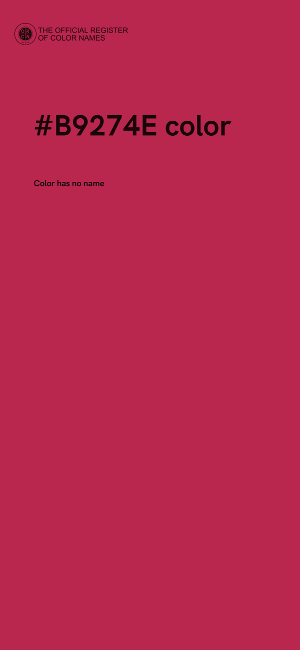 #B9274E color image