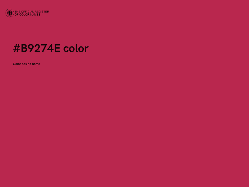 #B9274E color image