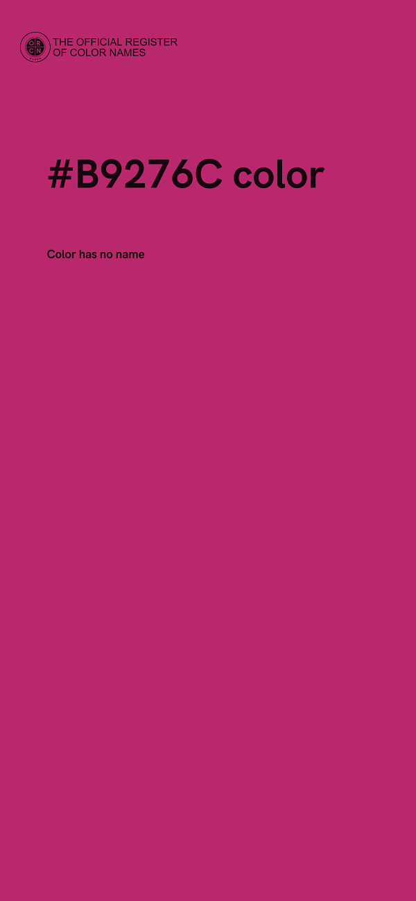 #B9276C color image