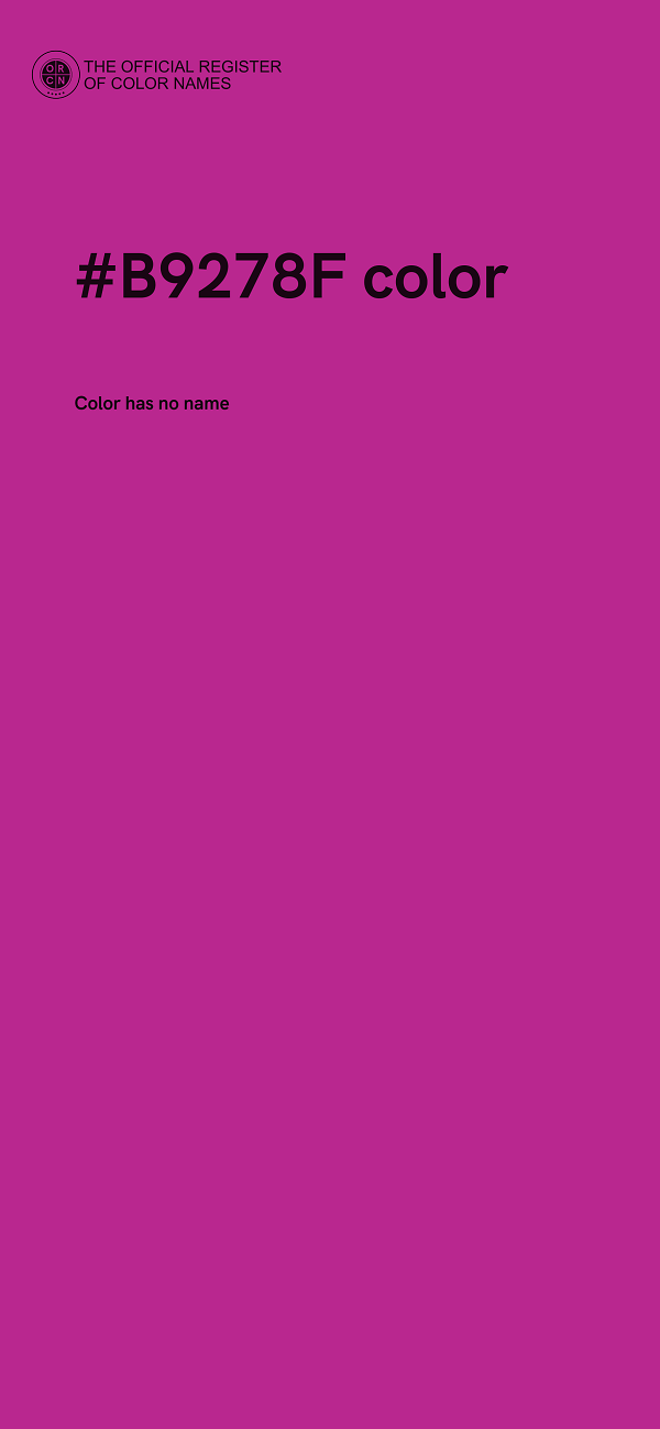 #B9278F color image