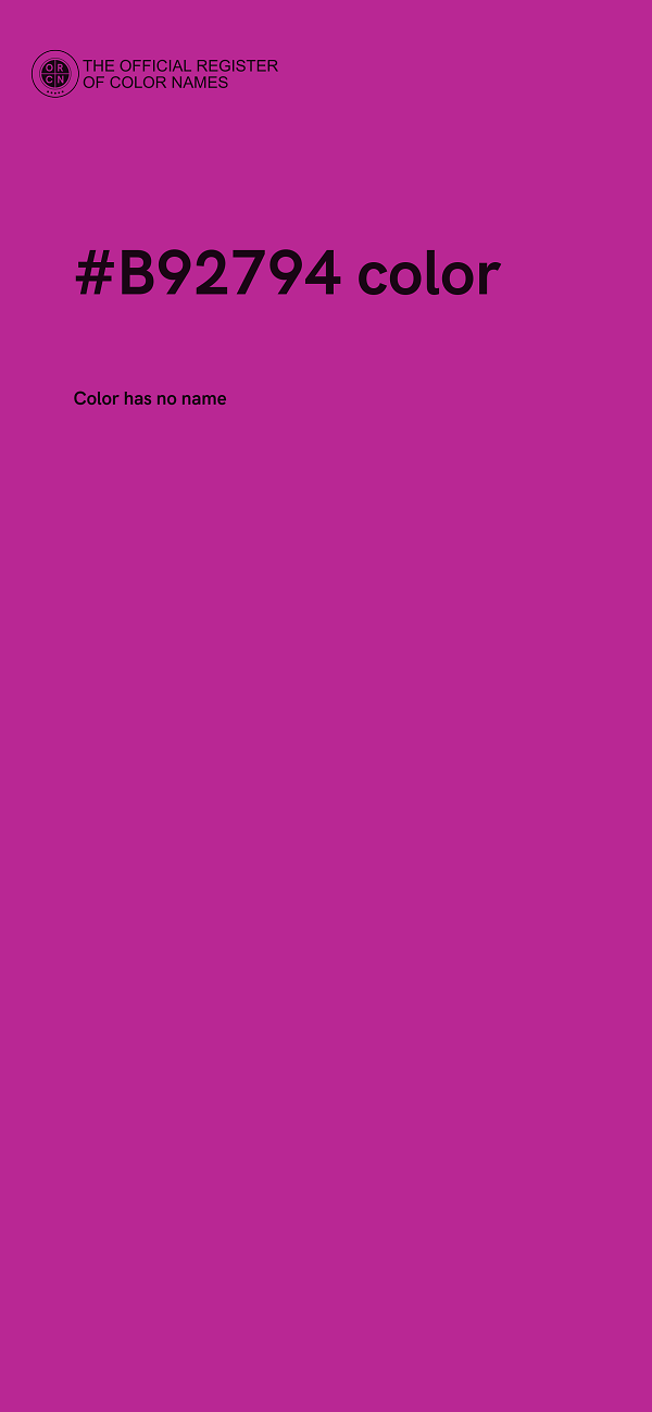 #B92794 color image