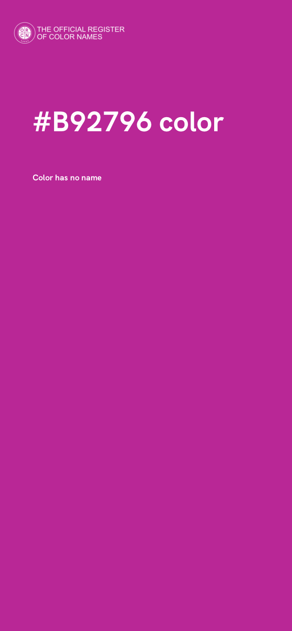 #B92796 color image