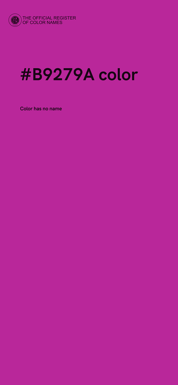 #B9279A color image