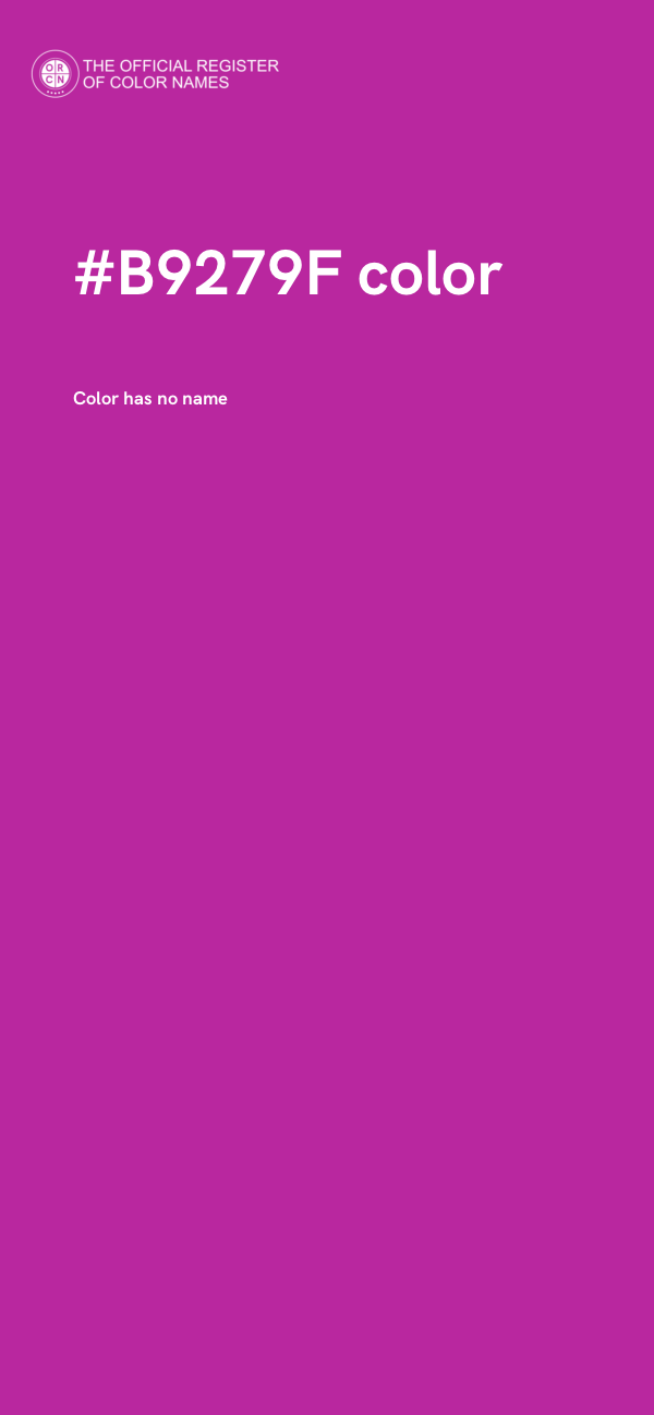 #B9279F color image