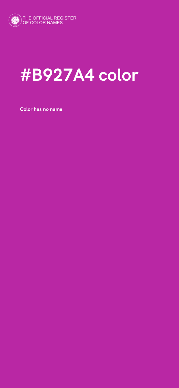 #B927A4 color image