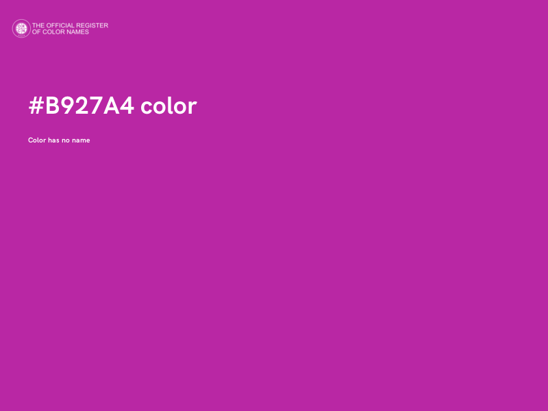 #B927A4 color image
