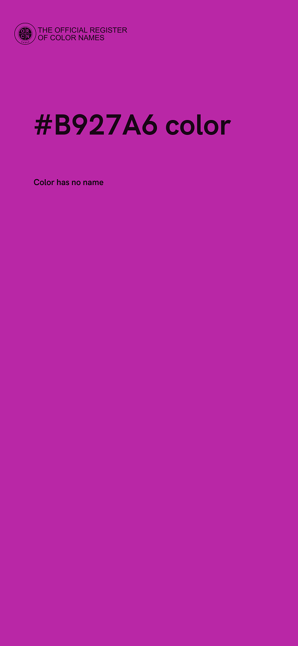 #B927A6 color image