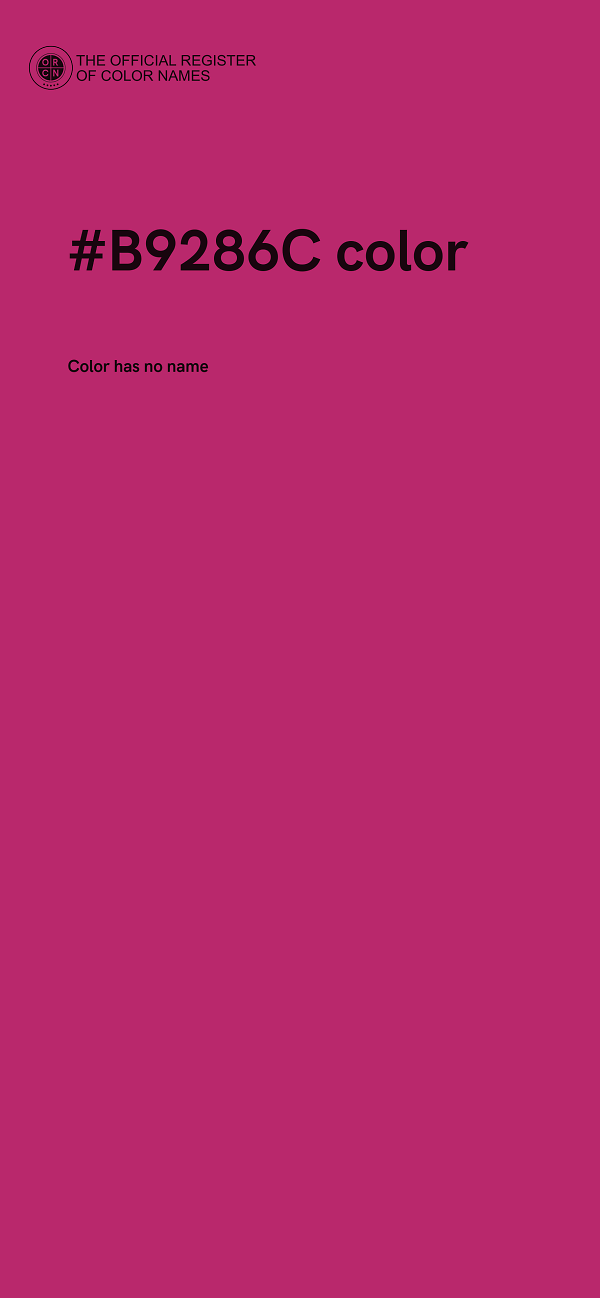 #B9286C color image
