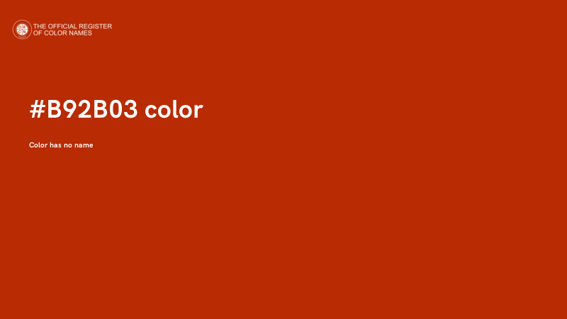 #B92B03 color image