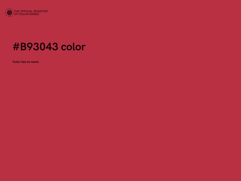 #B93043 color image