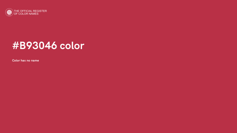 #B93046 color image
