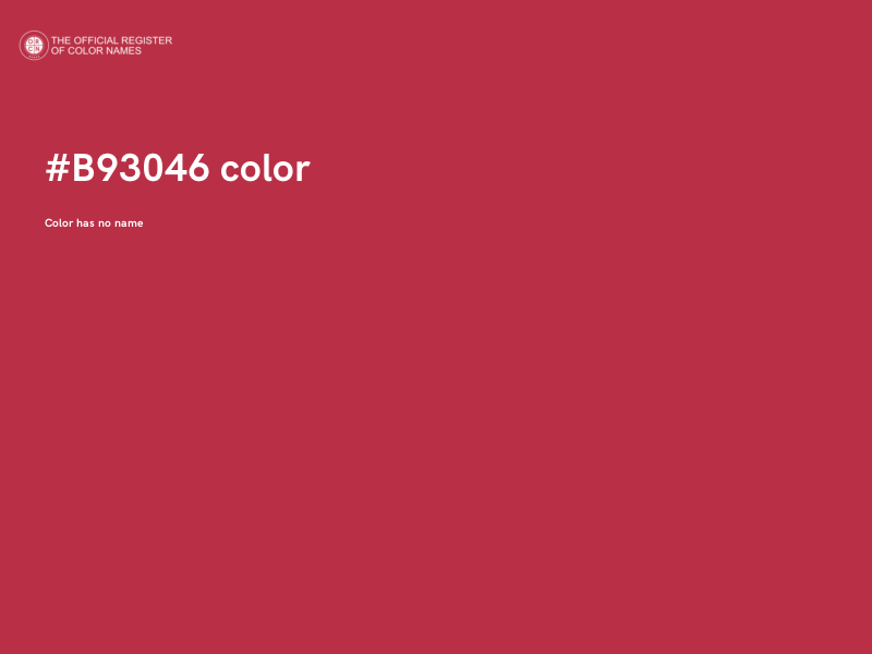 #B93046 color image