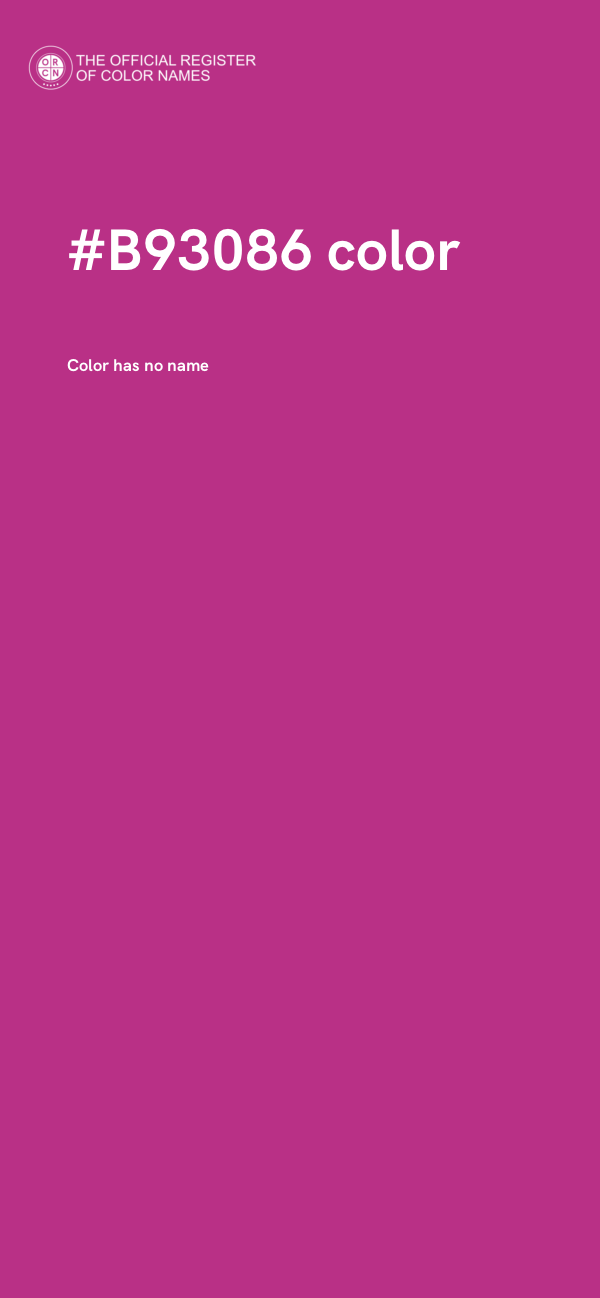 #B93086 color image