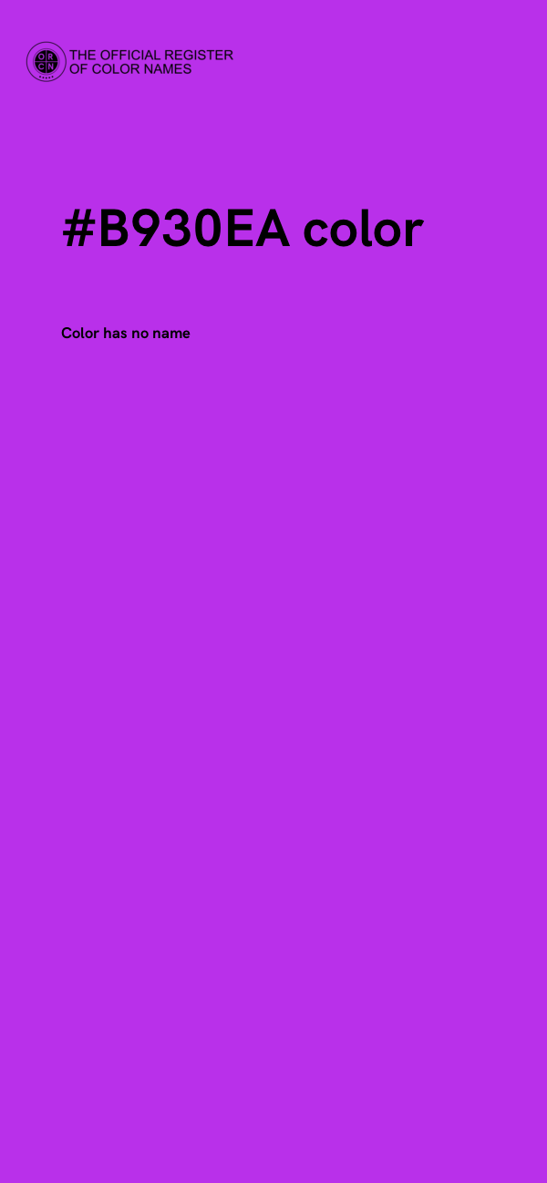 #B930EA color image