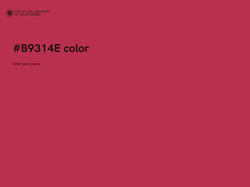 #B9314E color image
